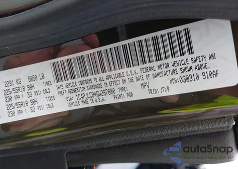 2016 Jeep Cherokee 75Th Anniversary z USA, uszkodzony, nr VIN 1C4PJLCB4GW287800